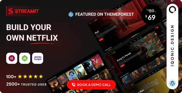 Streamit - Movie Streaming WordPress Theme for OTT & Video