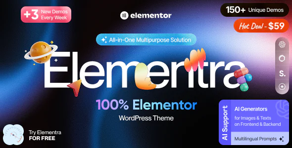 Elementra - 100% Elementor WordPress Theme