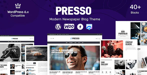 PRESSO - Modern Magazine / Newspaper / Viral Theme