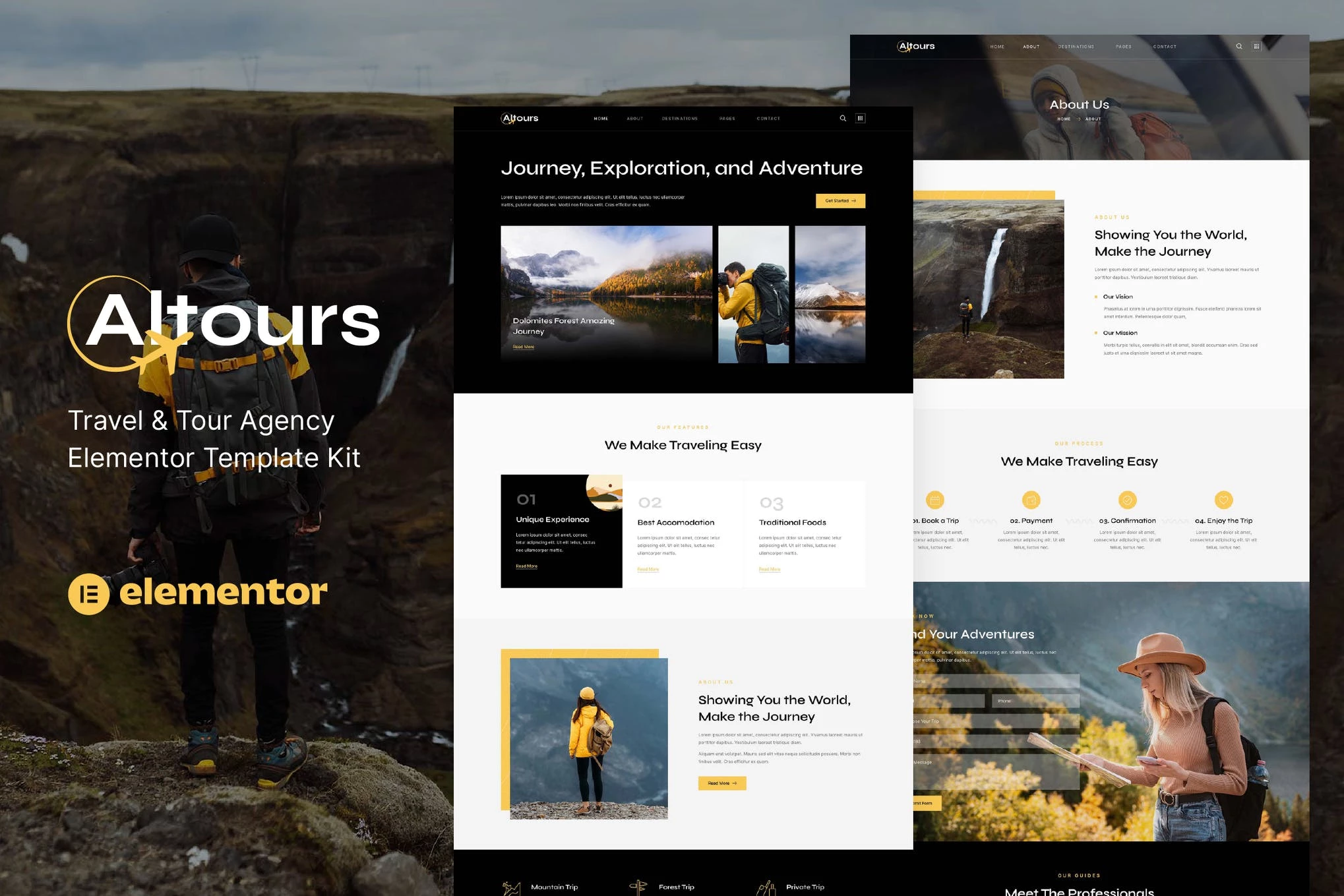 Altours - Template Kit Elementor para agencia de viajes y viajes
