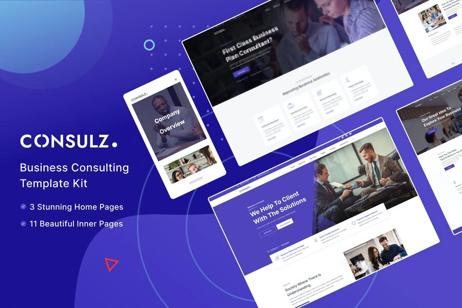 Consulz - Template Kit Elementor para empresas de consultoría