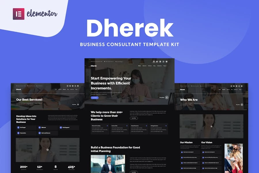 Dherek - Plantilla de sitio web para consultores de negocios