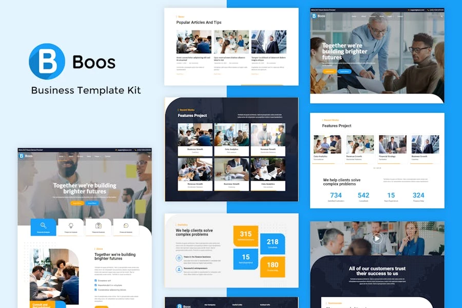 Boos - Template Kit de Business Elementor