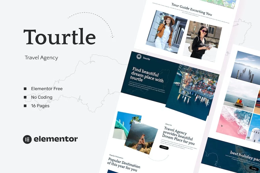 Tourtle - Template Kits para Agencia de viajes