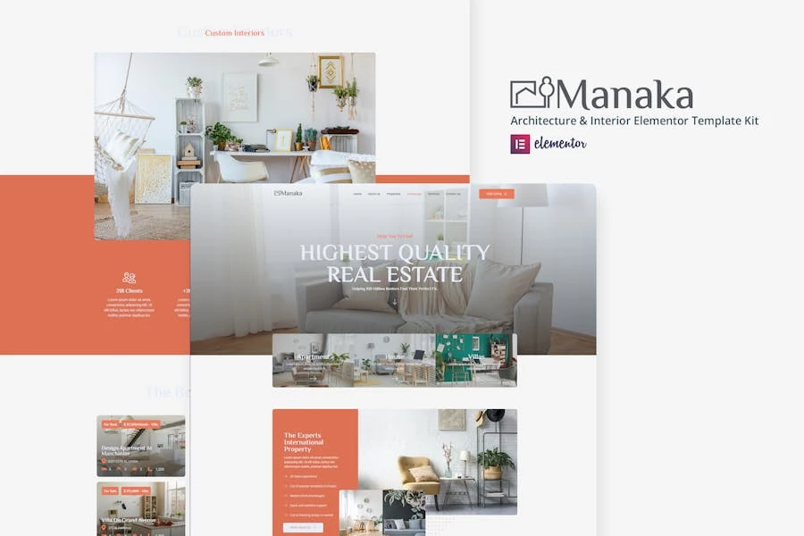 Manaka - Template Kit para elementos de arquitectura e interiores