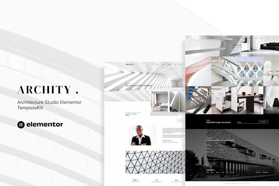 Archity - Template Kit Elementor para estudio de arquitectura