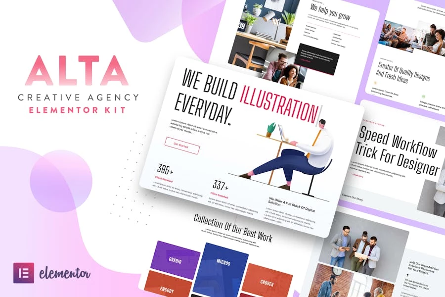 ALTA - Template Kit Elementor para Agencia creativas