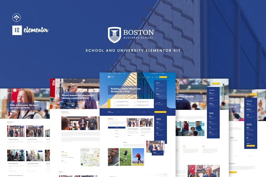 Boston - Template Kit Elementor para escuelas y universidades
