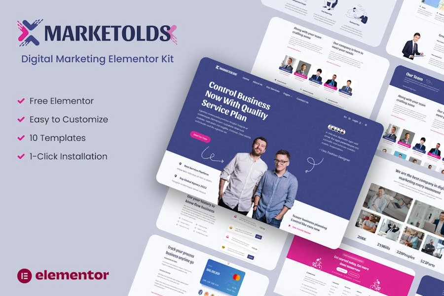 Marketolds - Template Kit de elementos de marketing digital