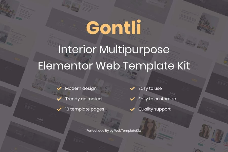 Gontli - Kit de plantillas multiusos para interiores