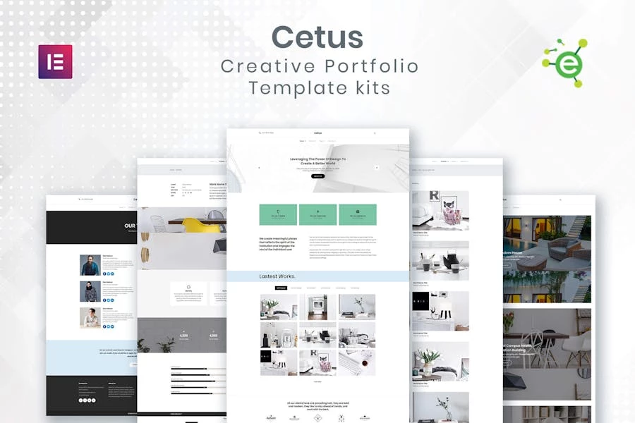 CETUS - Template Kit Elementor para Porfolio creativo