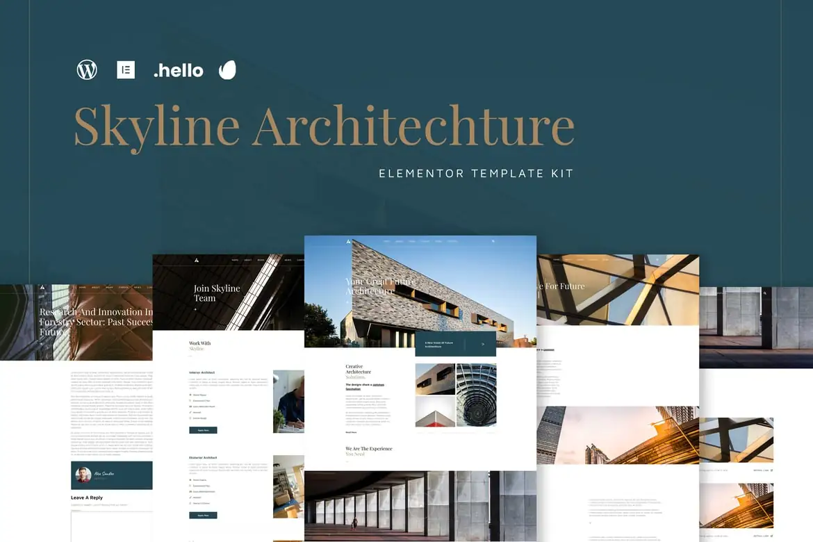 Skyline - Template Kit de arquitectura Elementor