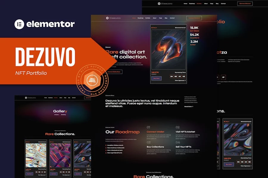 Dezuvo - Template Kit NFT Porfolio Elementor