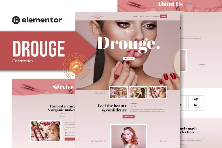 Drouge - Template Kit de Elementor cosmético