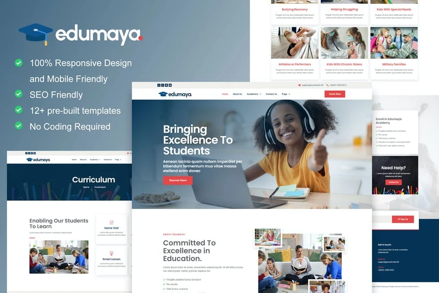Edumaya - Template Kit de Homeschool Elementor