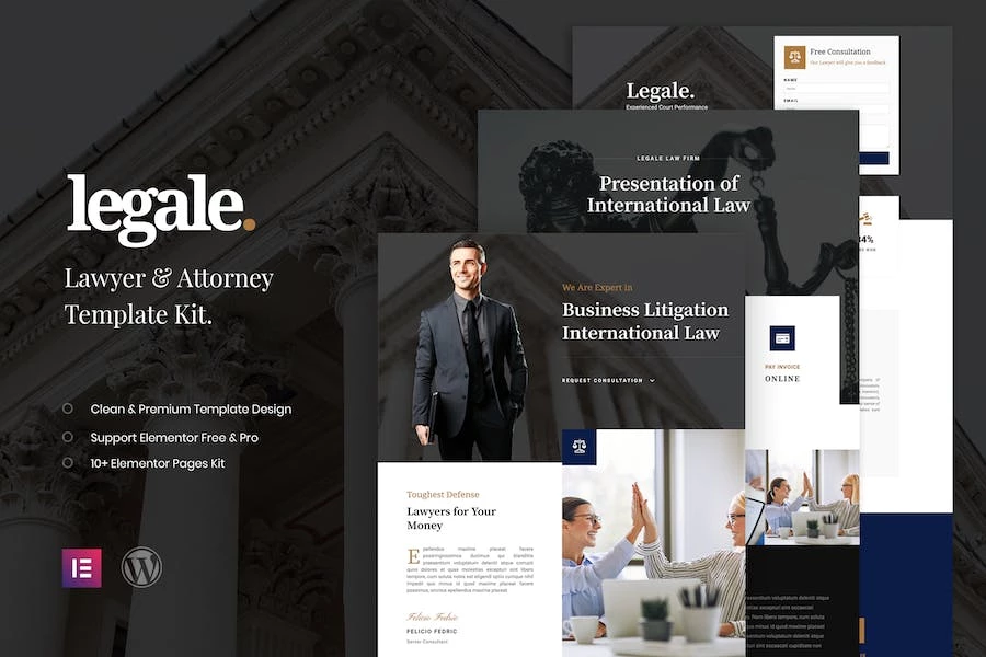 Legale - Template Kit para abogados y bufetes de abogados