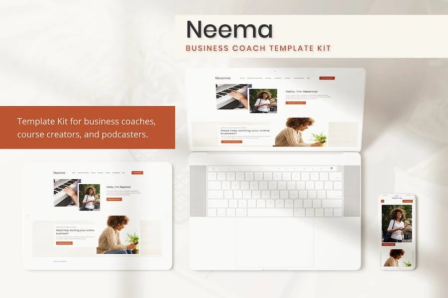 Neema - Template Kit Elementor de Business Coach