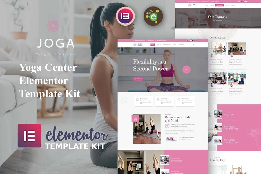 Joga - Template Kit Elementor para meditación y yoga