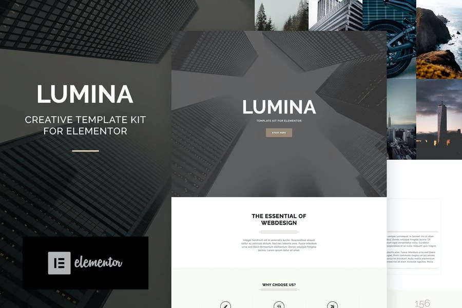 Lumina - Kit de plantillas Elementor para planificador y organizador de eventos