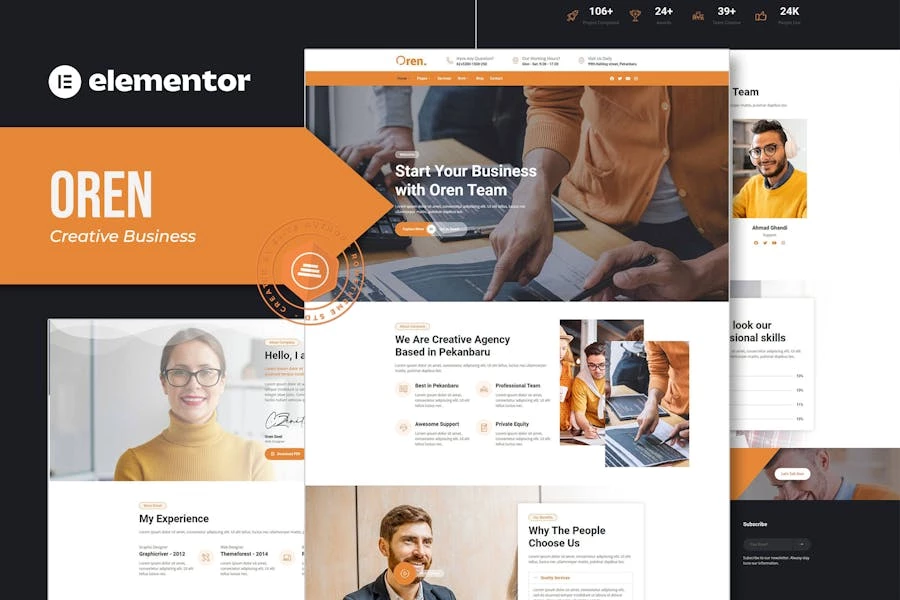 Oren - Template Kit Creative Business Elementor