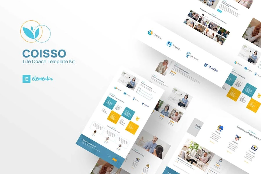 Coisso - Kit de plantillas Elementor para Life Coach