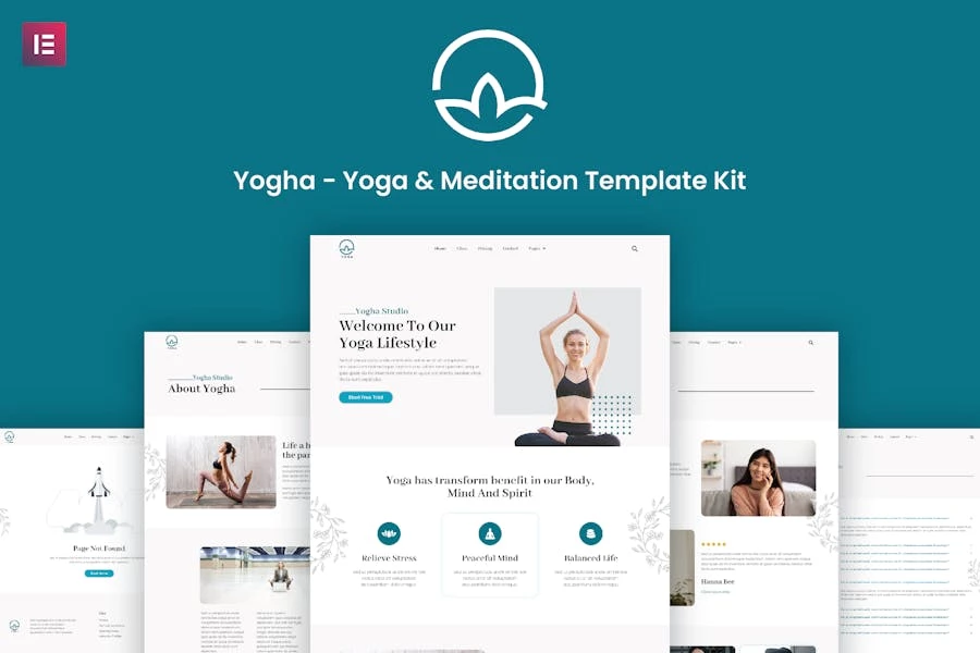 Yogha - Template Kit Elementor de yoga y meditación