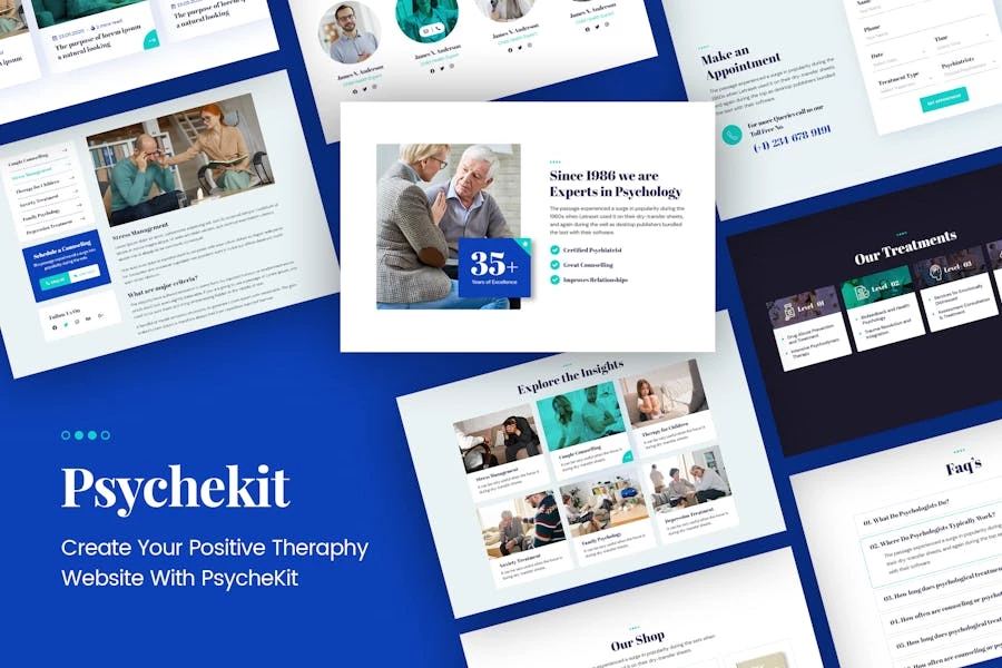 PsycheKit - Template Kit Elementor para psicólogo e hipnoterapia
