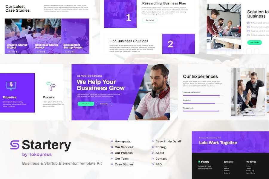 Startery | Template Kit SaaS y Startup Elementor