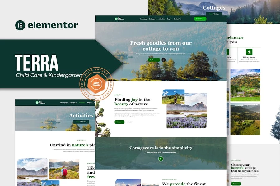 Tula - Template Kit Elementor de Nature Cottages