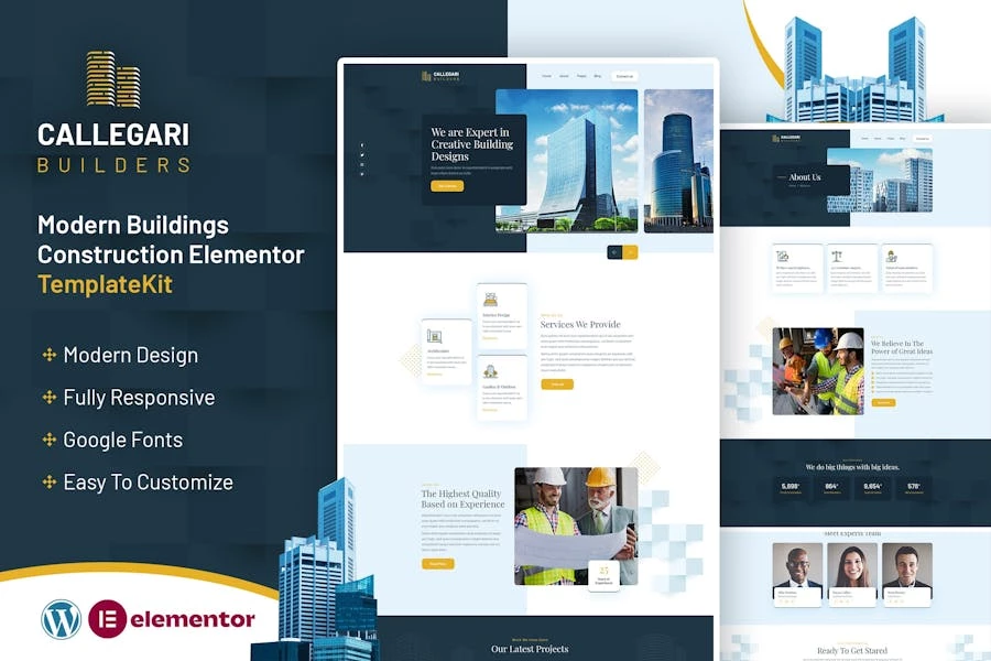 Callegari Builders | Template Kit Elementor