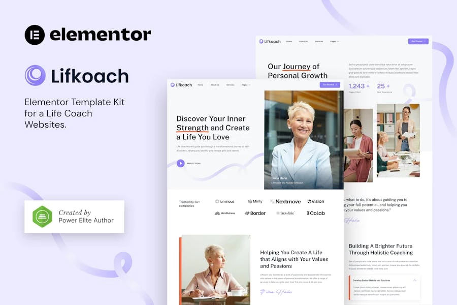 Lifkoach ? Template Kit de Life Coach & Mentor Elementor