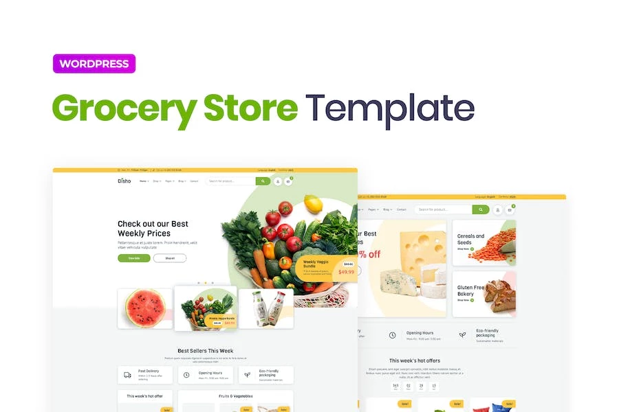 Disho ? Template Kit Elementor para tiendas de abarrotes