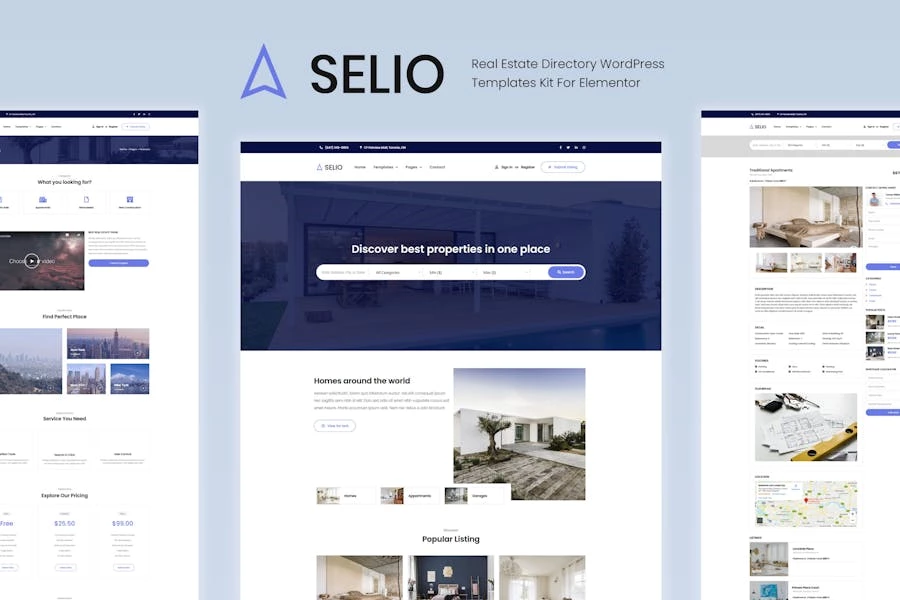 Selio - Template Kit de directorio inmobiliario