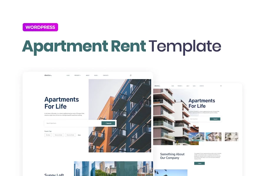 Dexico ? Template Kit Elementor para alquiler de apartamentos