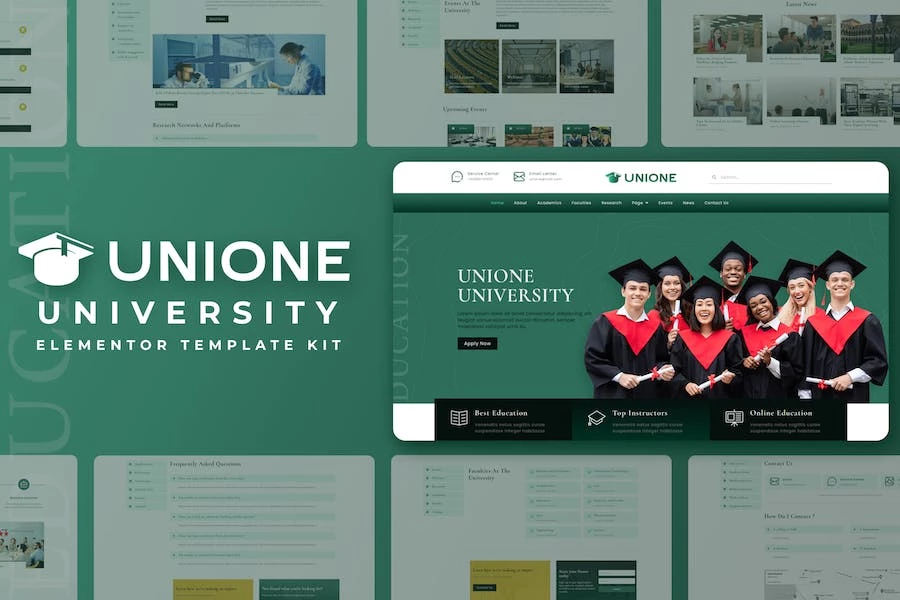Unione - Template Kit de University Elementor