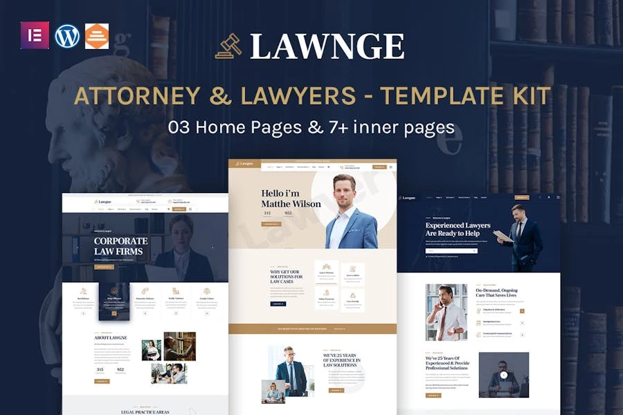 Lawgne - Template Kit Elementor para abogados y abogados
