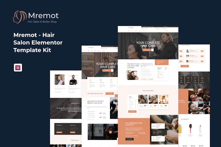 Mremot - Template Kit Elementor para peluquería