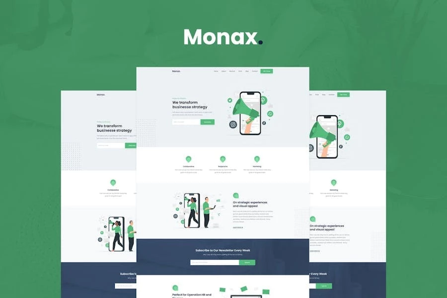 Monax - Kit de plantillas Elementor para Saas y Startup