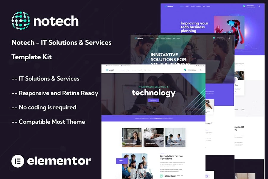 Notech - Kit de plantillas de soluciones y servicios de TI