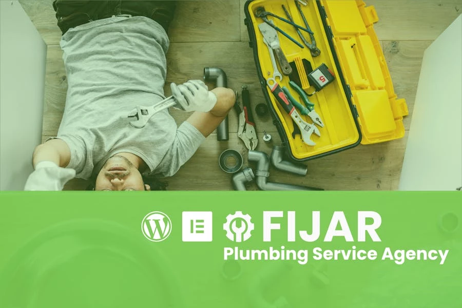 Fijar - Kit de plantillas Elementor para servicios de plomería