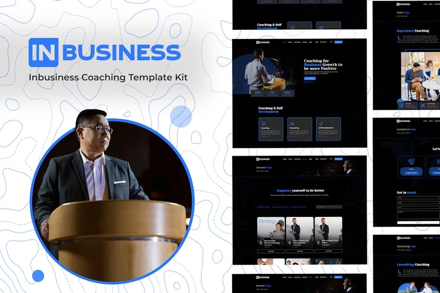 Inbusiness - Template Kit Elementor de Coaching Business