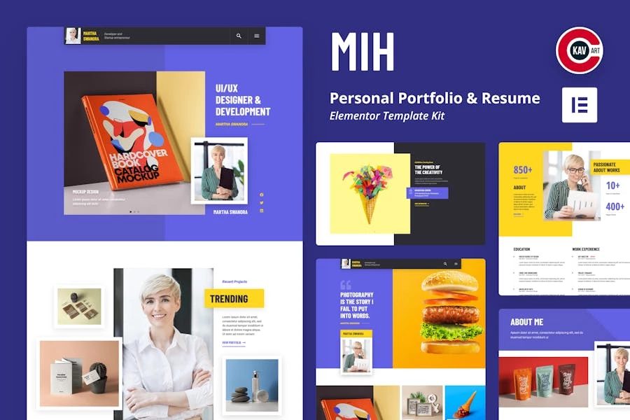 MIH - Template Kit para Porfolio personal y currículum