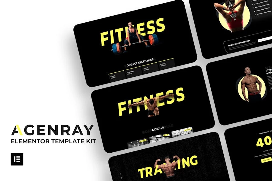 Agenray | Template Kit Gym Elementor