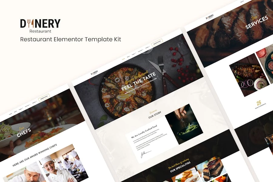 Dinery | Template Kit de restaurante Elementor