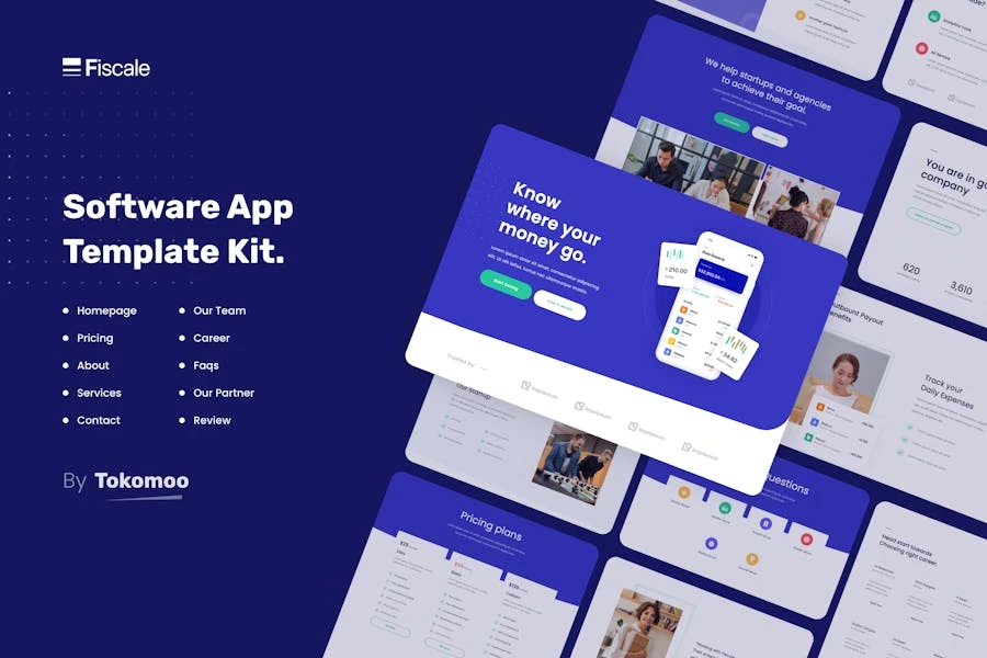 Fiscale | Kit de plantillas Elementor para empresas emergentes de negocios y finanzas
