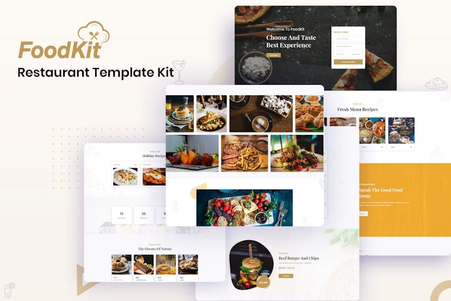 FoodKit - Kit de plantillas para restaurantes