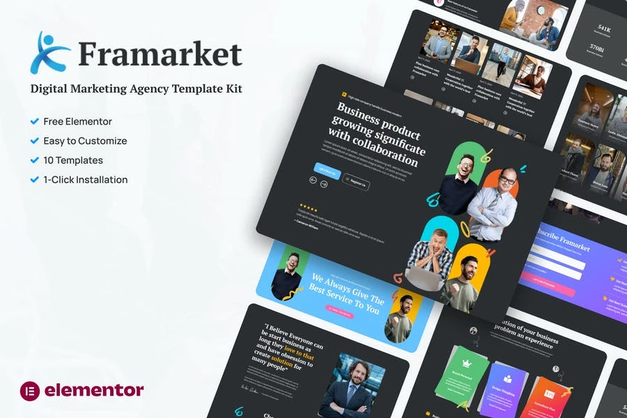 Framarket - Template Kit de elementos de marketing digital