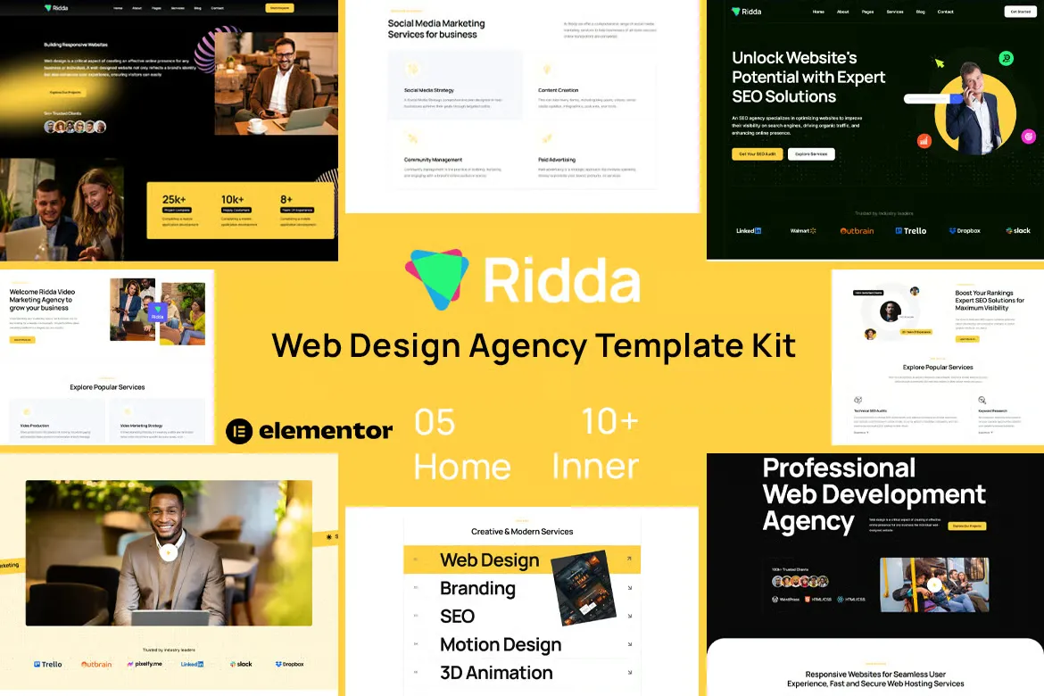 Ridda - Kit de plantillas para agencias de diseño web
