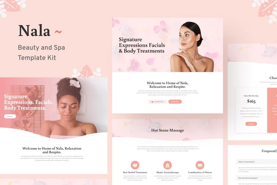 Nala - Kit de plantillas de belleza y spa