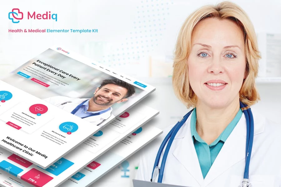 Mediq - Template Kit de elementos de salud y medicina